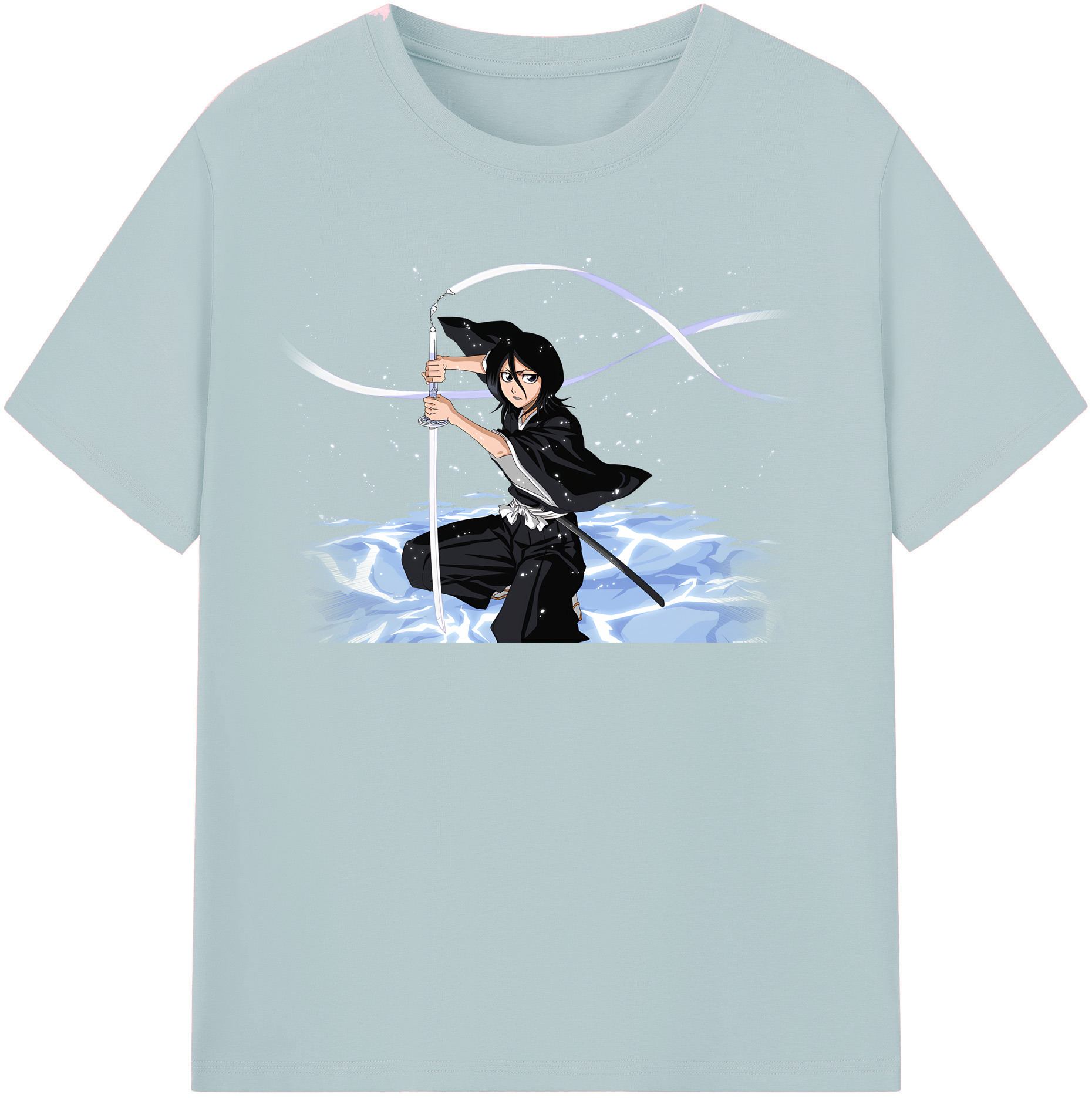 （画像用） ブリーチ 朽木ルキア BLEACH Kuchiki Rukia 綿100％半袖Tシャツ（フロントプリント）